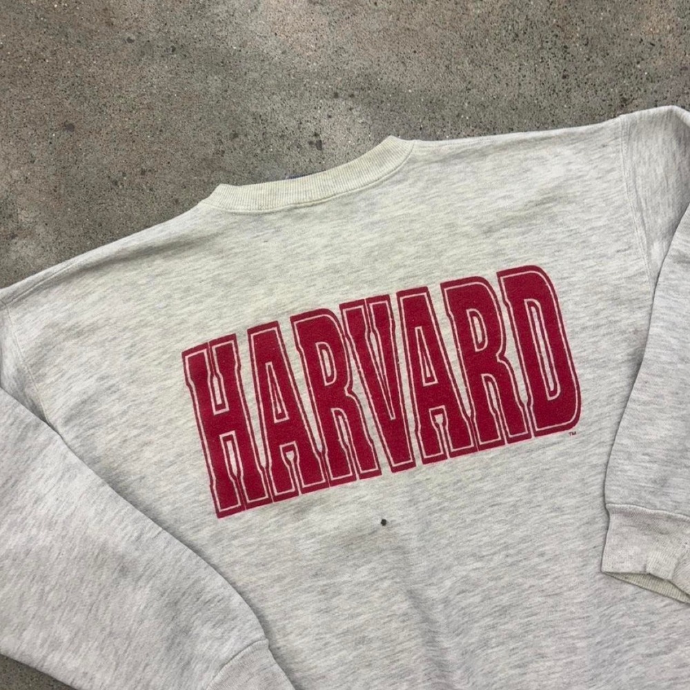 Vintage 80s Harvard Lee Heavyweight Crewneck Sweatshirt - Picture 6 of 6